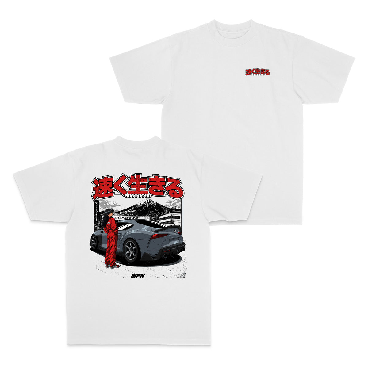 ANIME SUPRA TEE- WHITE