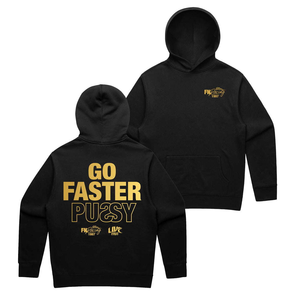 GO FASTER HOODIE- GOLDIE
