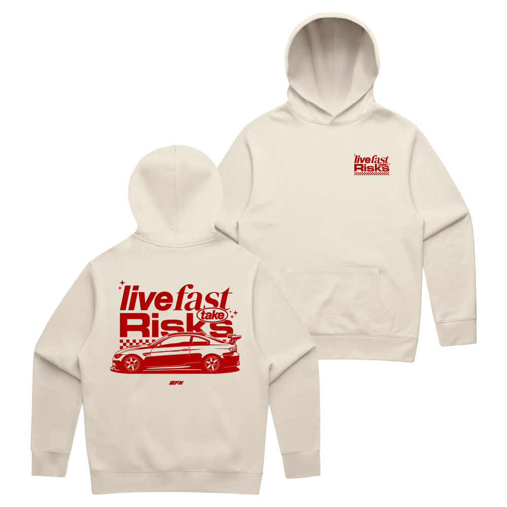 LIVE FAST M3 HOODIE- BONE
