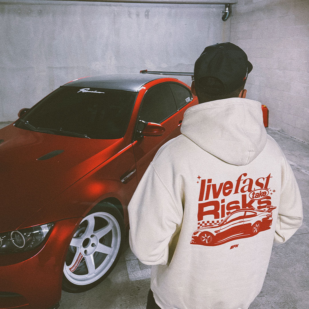 LIVE FAST M3 HOODIE- BONE