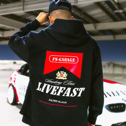 RACE TEAM SMOKING TIRES HOODIE