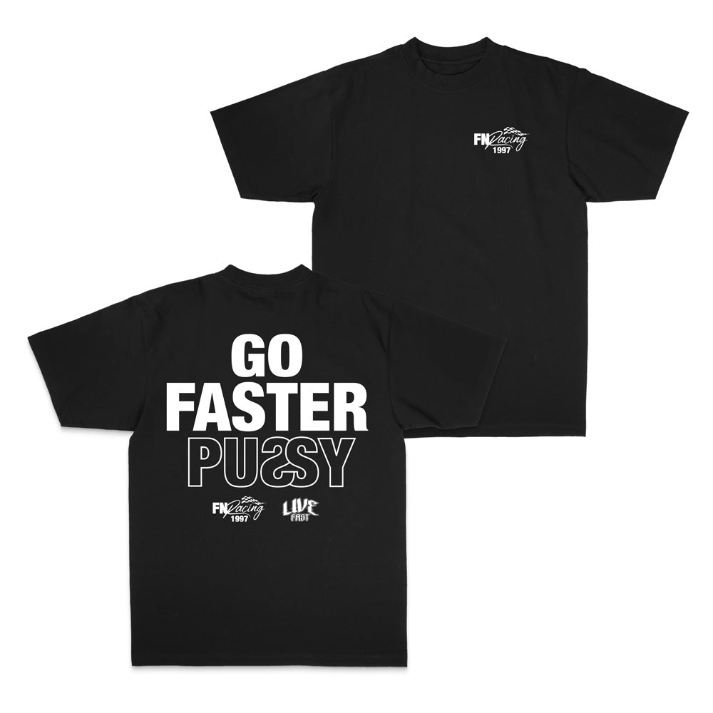 GO FASTER TEE- BLACK – FindingNick