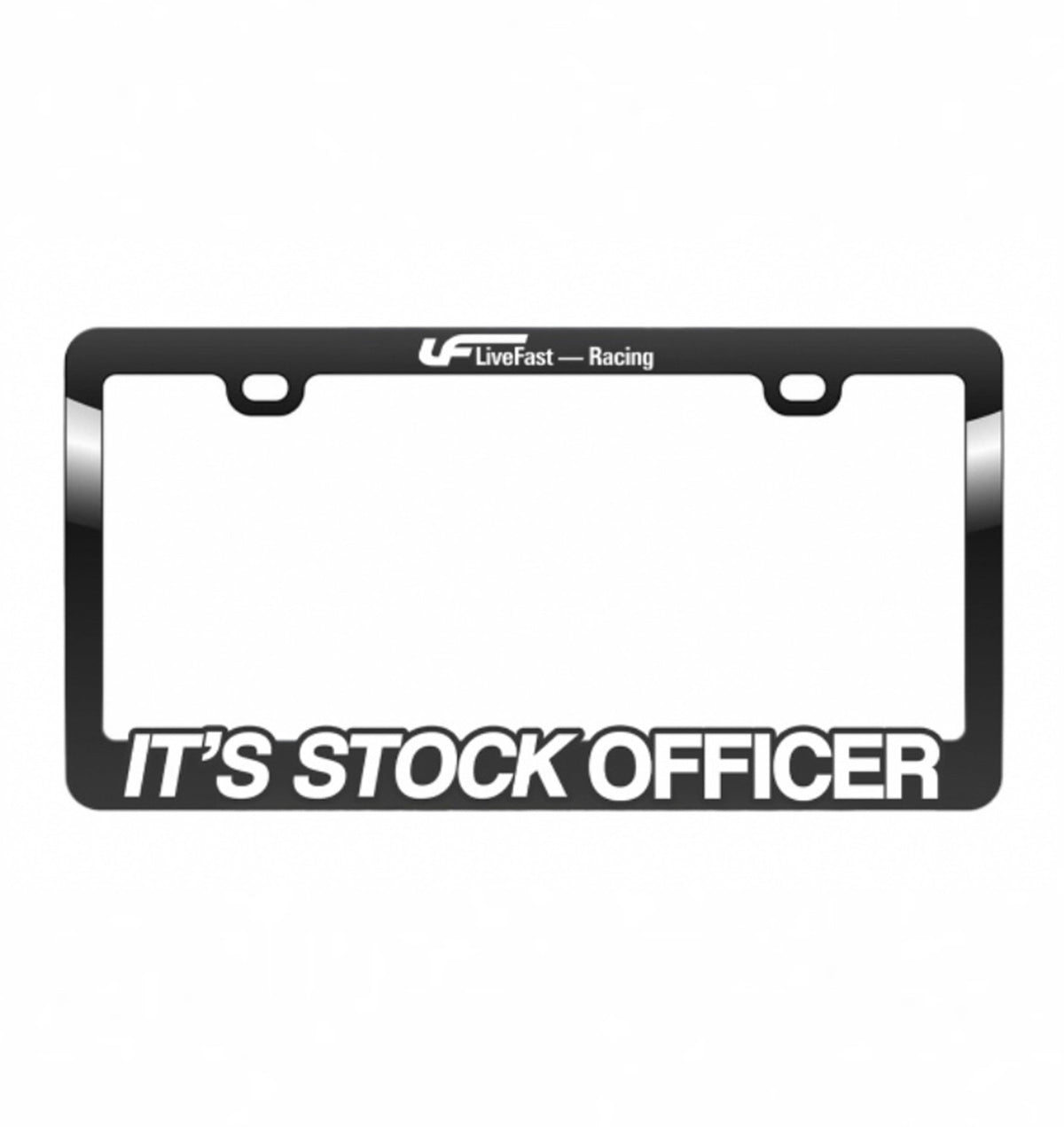 Black Plate Frame