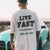 LIVE FAST TEE - CREAM